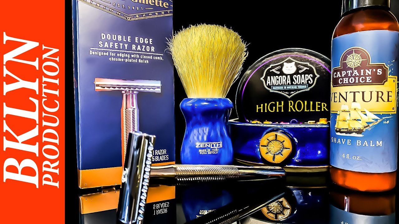 💈 Крупный игрок бюджетного бритья. King C Gillette Razor, Captain's Choice, Angora Soap Zenith Brush