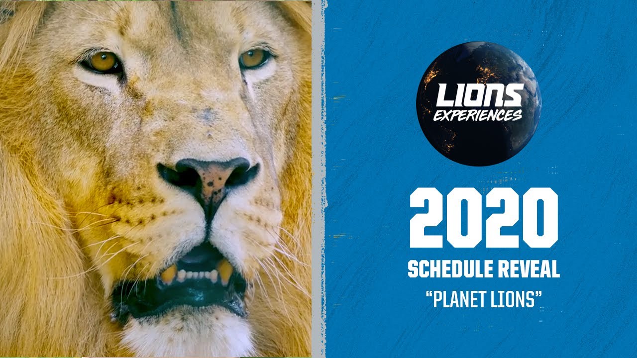 2020 Detroit Lions Schedule Reveal | Planet Lions