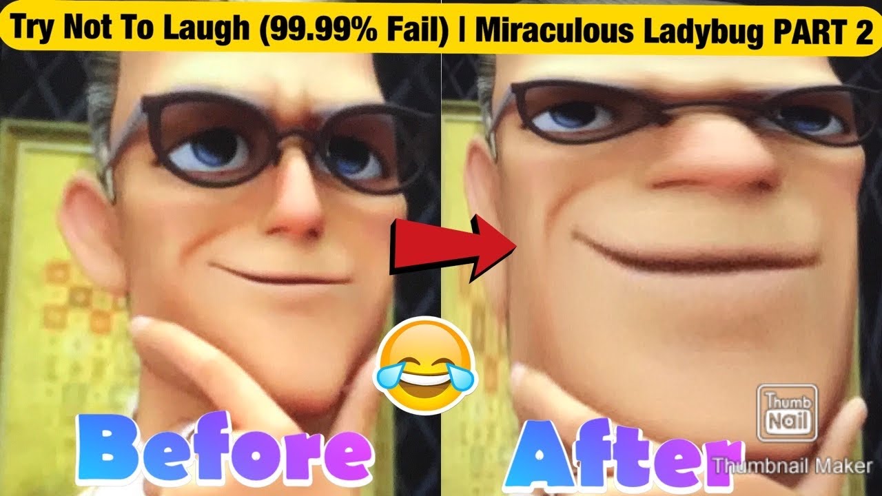 Try Not To Laugh (99.99% Fail) | Miraculous Ladybug PART 2