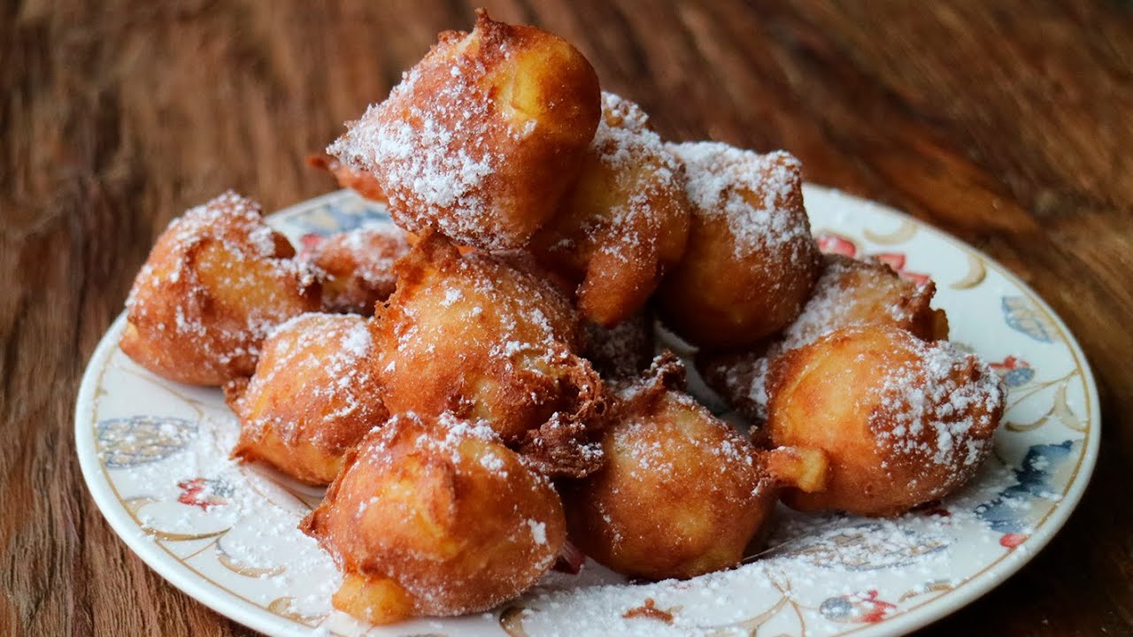 BUÑUELOS DE MANZANA. Receta fácil y rica