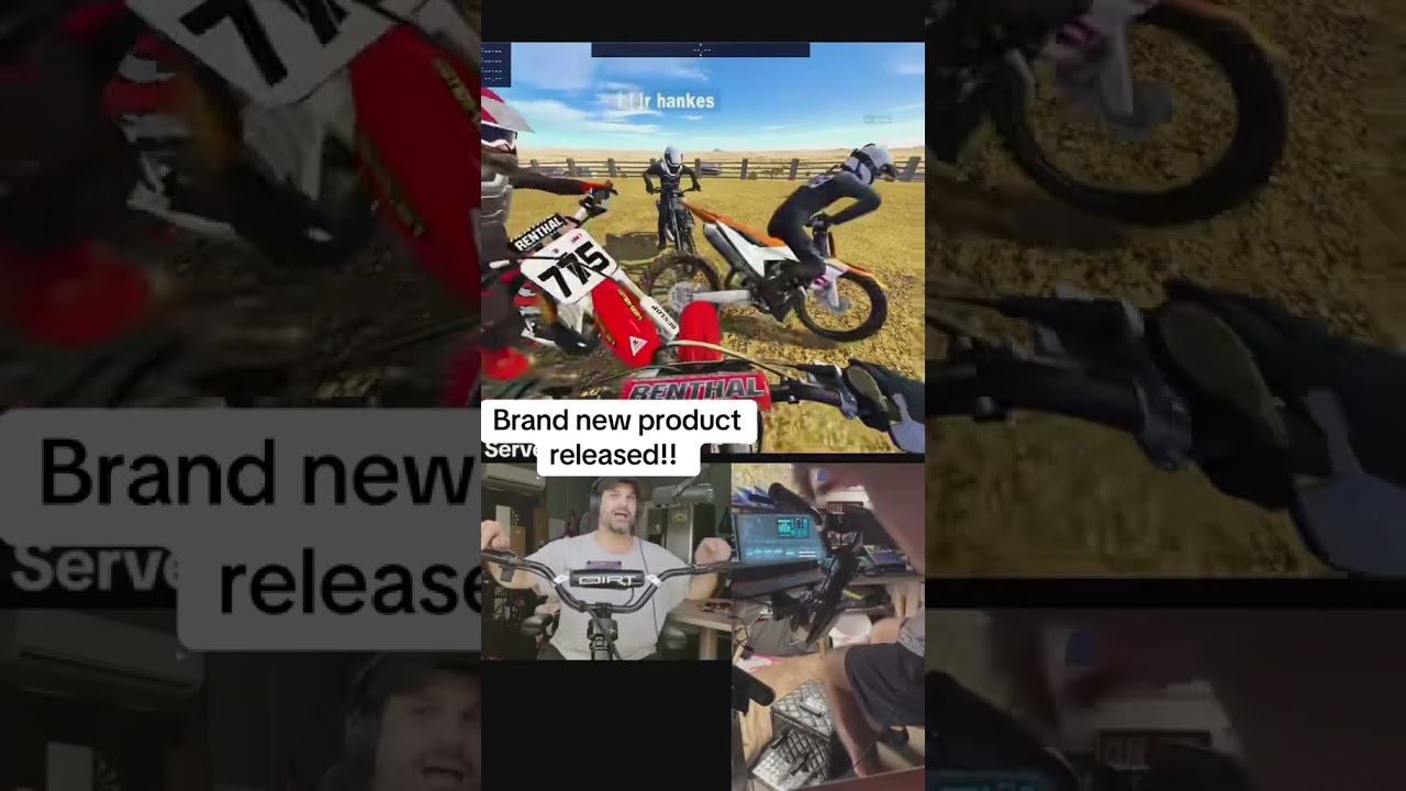 MotoSim dirt bike controls. One of a kind dirtbike simulator