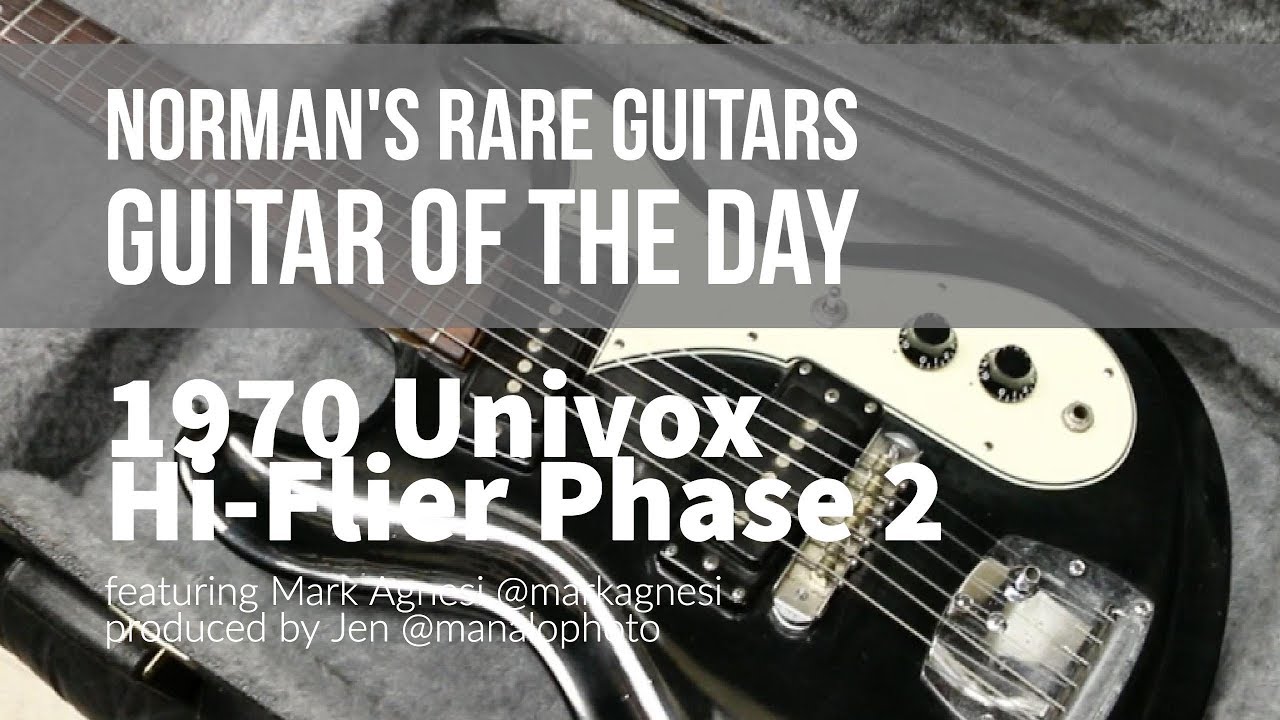 1970 Univox Hi-Flier Phase 2 | Guitar of the Day