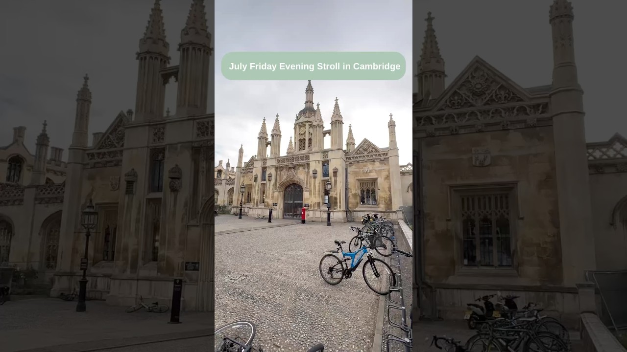 A warm summer&rsquo;s evening walk through Cambridge 🌅 #cambridge