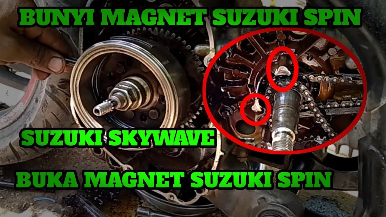 Bunyi Pada Magnet Sepeda Motor Suzuki Spin 125. #CALON KREATIF
