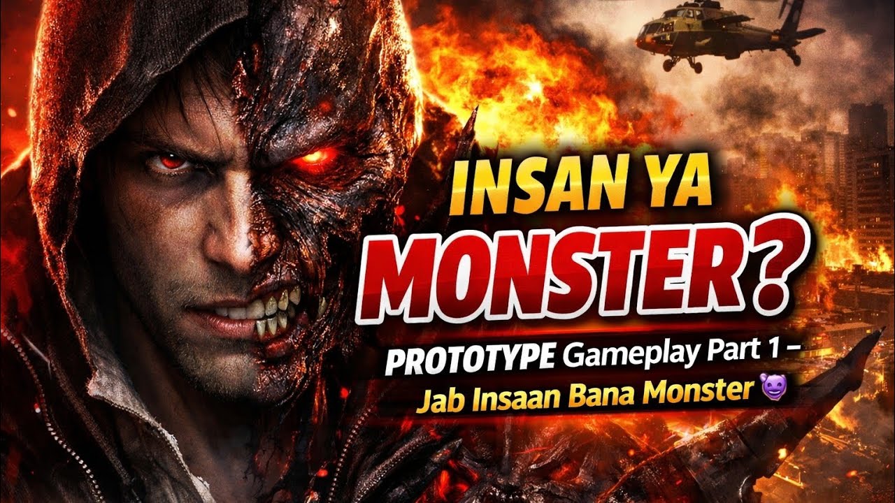 PROTOTYPE Gameplay Part 1 – Jab Insaan Bana Monster 😈
