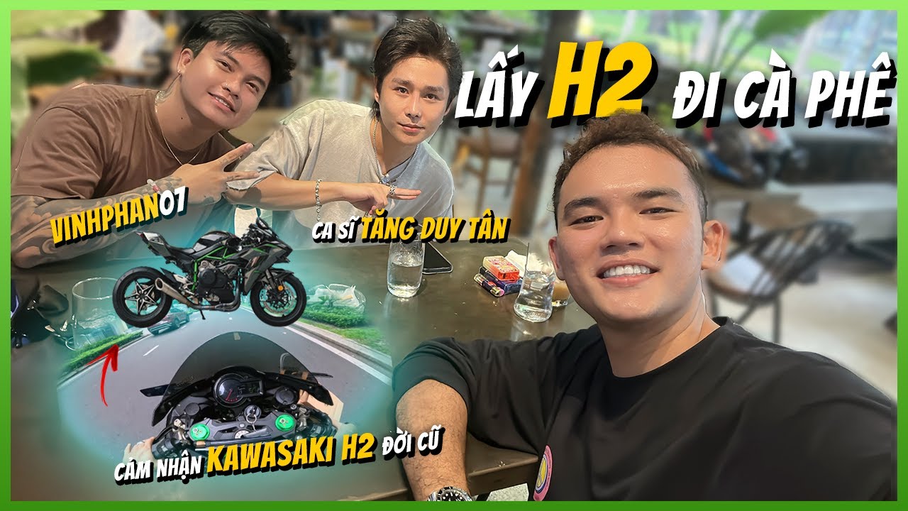 Lấy Kawasaki H2 đi cà phê dạo phố Sài Gòn - ft Vinhphan07 và Ca sĩ Tăng Duy Tân | Vuong Khang Motor