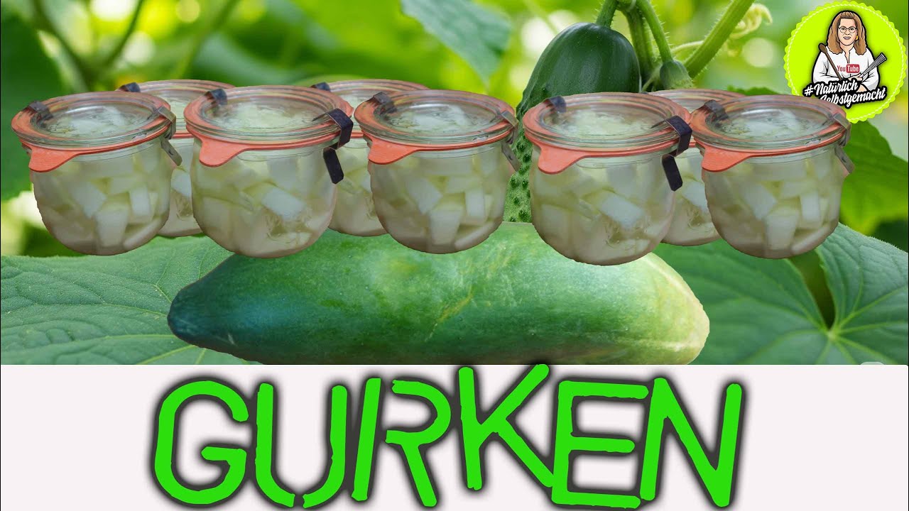 Gurken einkochen für Schmorgurken