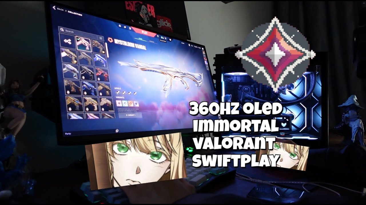 360Hz Genişletilmiş Bakış Açısı Valorant ve CS2+ Klavye ve Fare ASMR | Çalışma Arka Plan Müziği