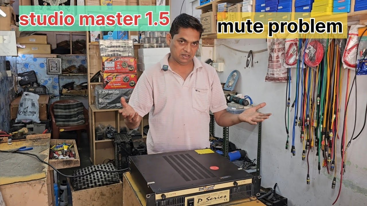 studiomaster 1.5 amplifier mute problem ll 1500 watt amplifier repair ll how to repair 