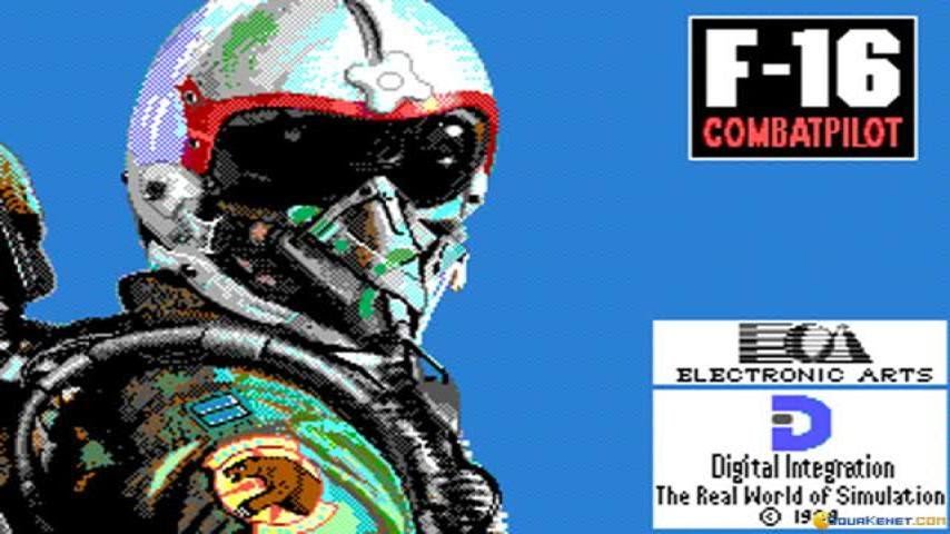 F-16 Combat Pilot gameplay (PC Game, 1989)