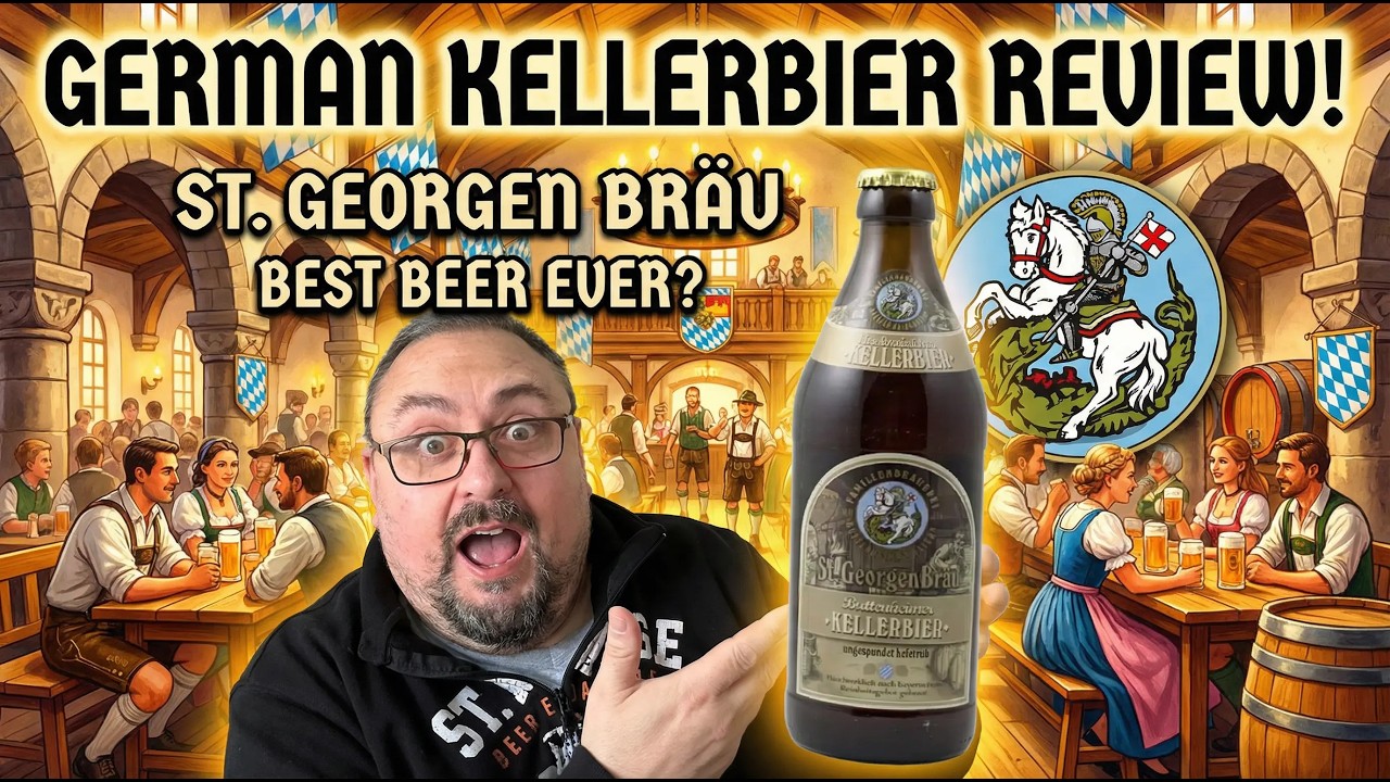 Обзор пива St. GeorgenBräu Kellerbier | Дегустация настоящего немецкого франконского пива 🇩🇪