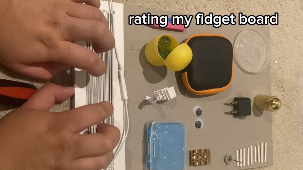 rating my first fidget board asmr