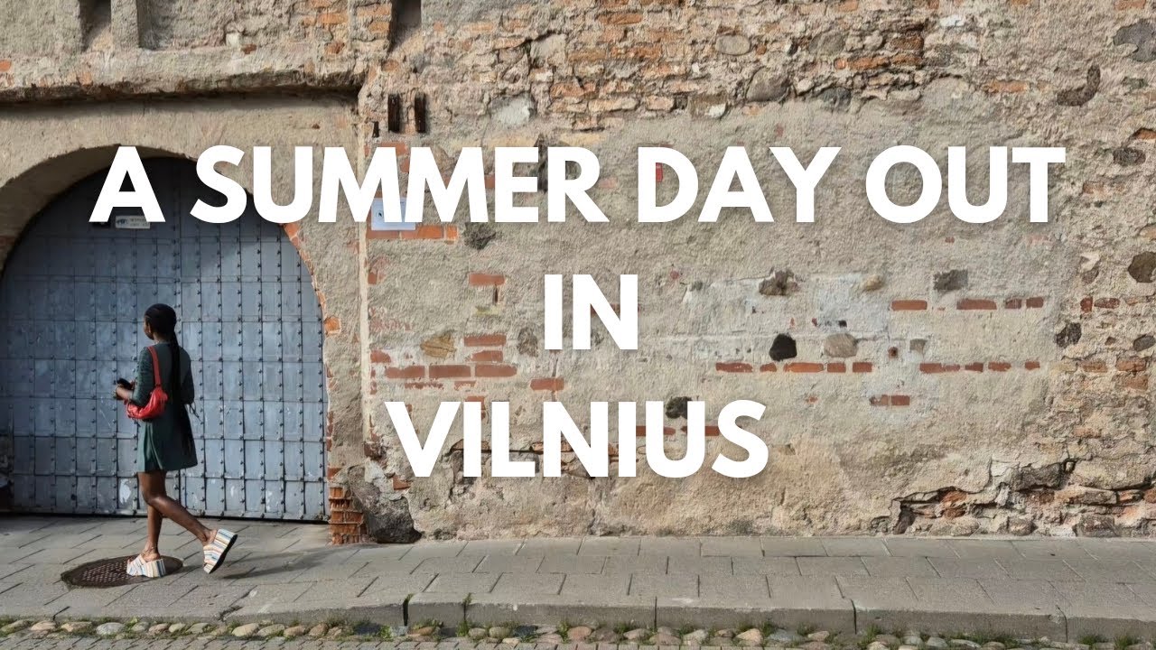 A summer day out in Lithuania  - Street view of Vilnius