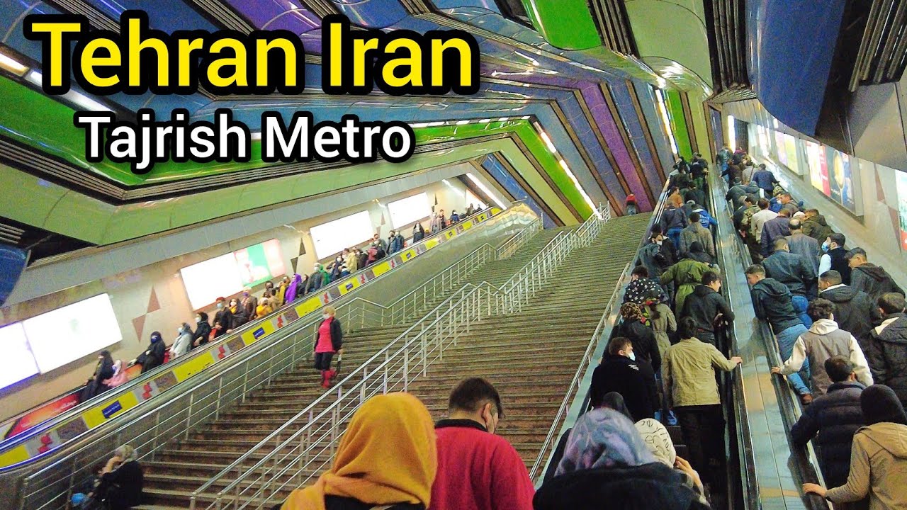 IRAN - Walking in Tajrish Metro Tehran2022/تهران ایستگاه مترو تجریش