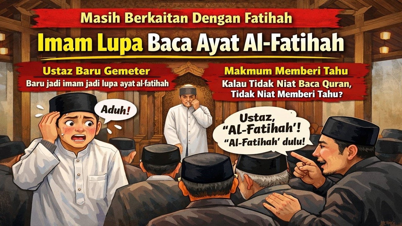 Baru Jadi Imam Lupa Al-fatihah, Makmum Memberi Tahu Tidak Niat Baca Quran,Tidak Niat Memberi Tahu ?