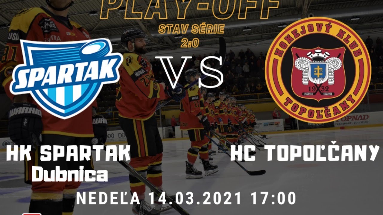 HK SPARTAK Dubnica vs HC Topoľčany, 3. kolo štvrťfinále PLAY-OFF