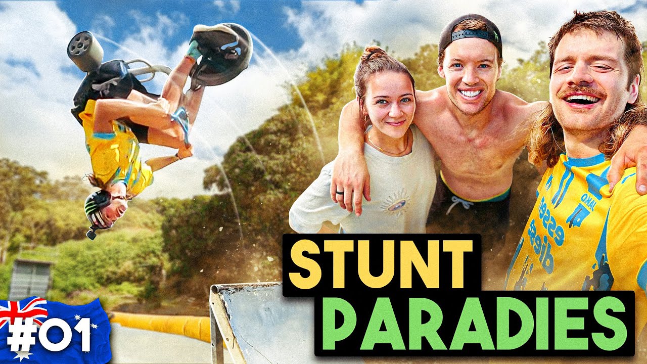 BACKFLIP mit DREIRAD über XXL-Rampe?! | Besuch beim BESTEN Extremsportler! | Down Under - Folge 1 🇦🇺
