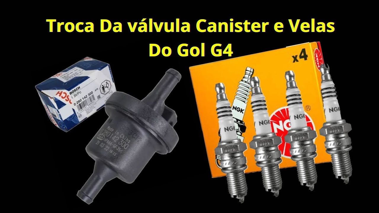 Troca da válvula canister e velas do Gol g4