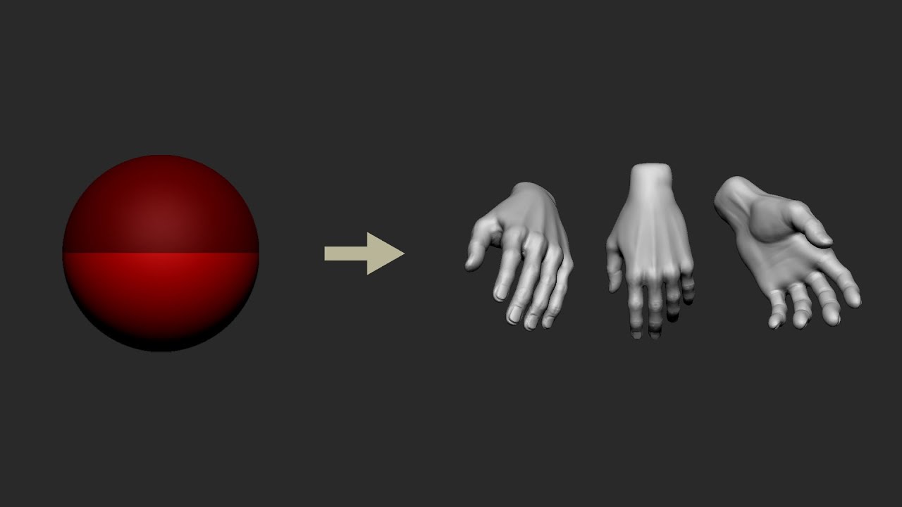 Warming up : Sculpting Hand in ZBrush