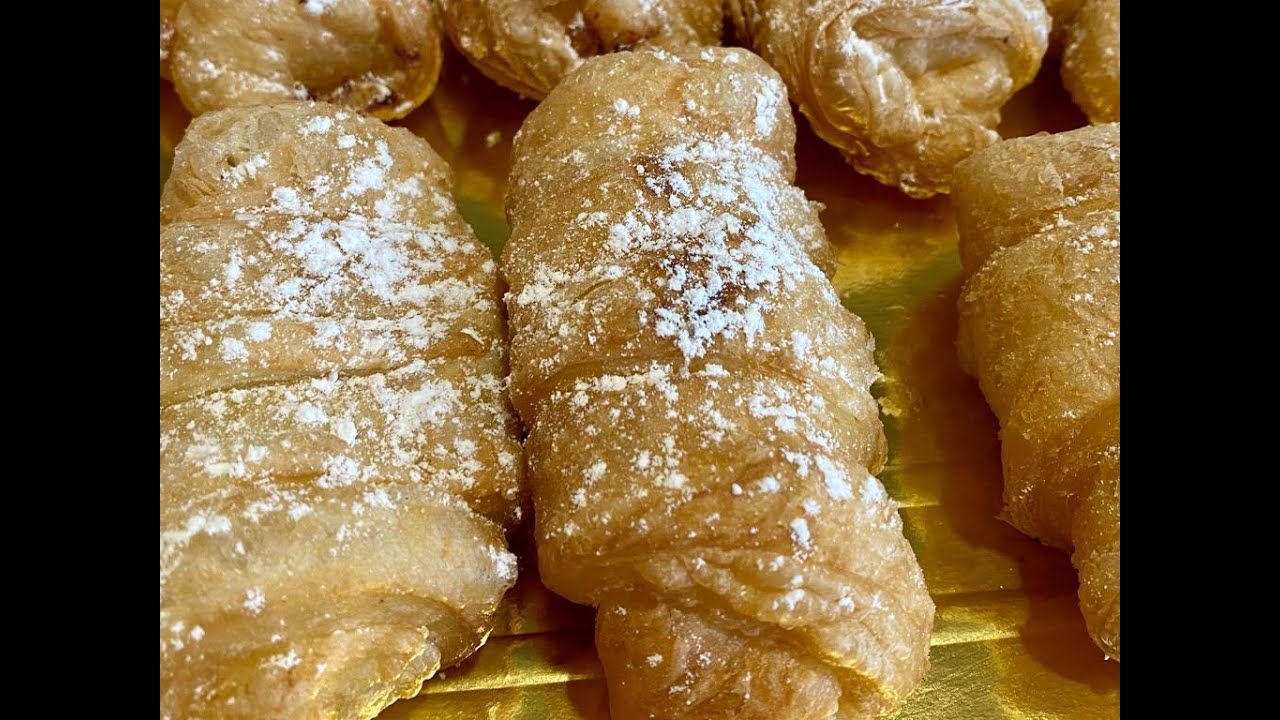 XUXOS DE HOJALDRE RELLENOS DE CREMA PASTELERA!!