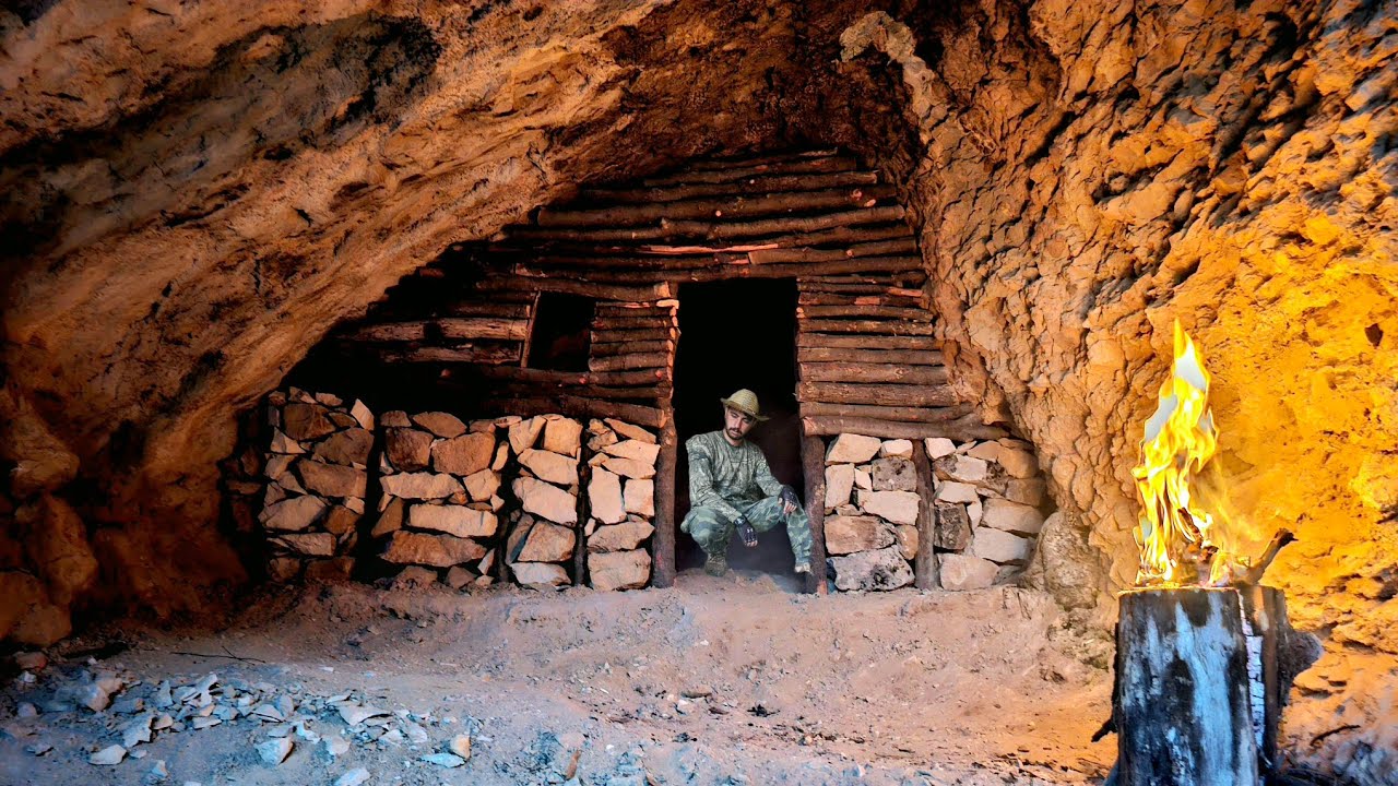 Nobody Knows This Hidden Cave Exists | Solo Survival Shelter 