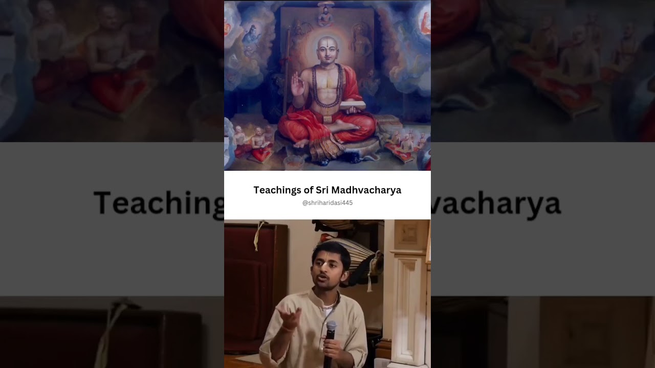 teaching of madhvacharya hare krishna