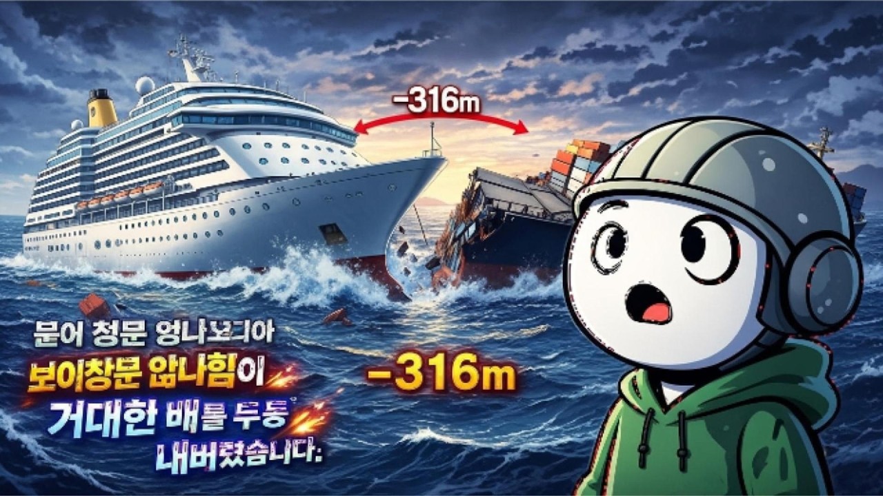 강철배가 과자처럼 부러진 이유｜316m 컨테이너선 ‘두 동강’의 물리학 (호깅·새깅·피로파괴)