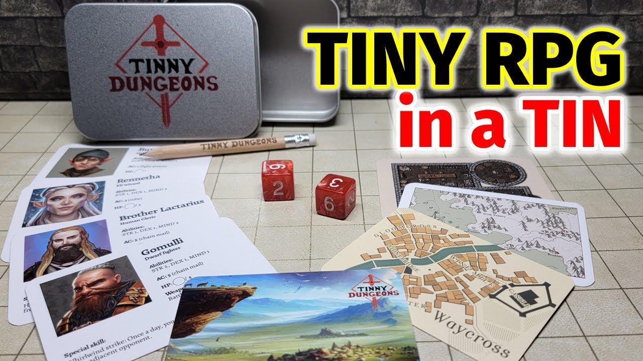 A Tiny 2d6 RPG System - Tinny Dungeons - One Shot Adventure and Campaign Setting
