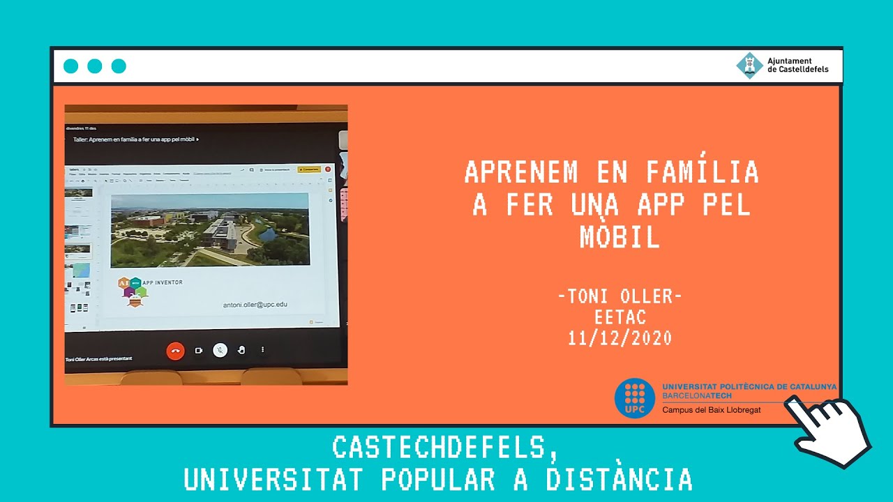 Taller per aprendre en família a fer una App pel mòbil