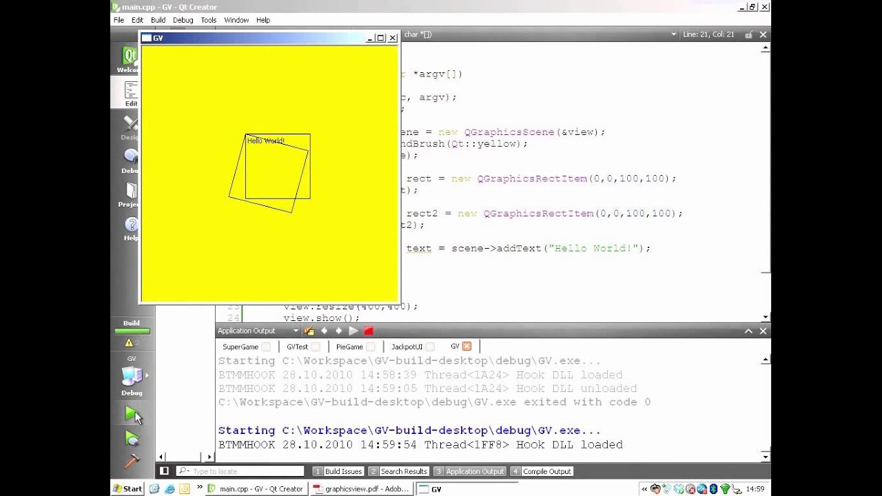 Qt Training: Graphics View (part 2/3): Transformations and Coordinate Systems