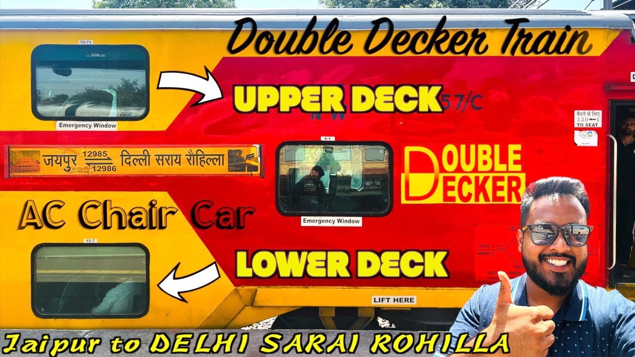 Double Decker Express Journey - Sirf ₹500 mein Jaipur se Delhi | AC Chair Car & Executive Class vlog