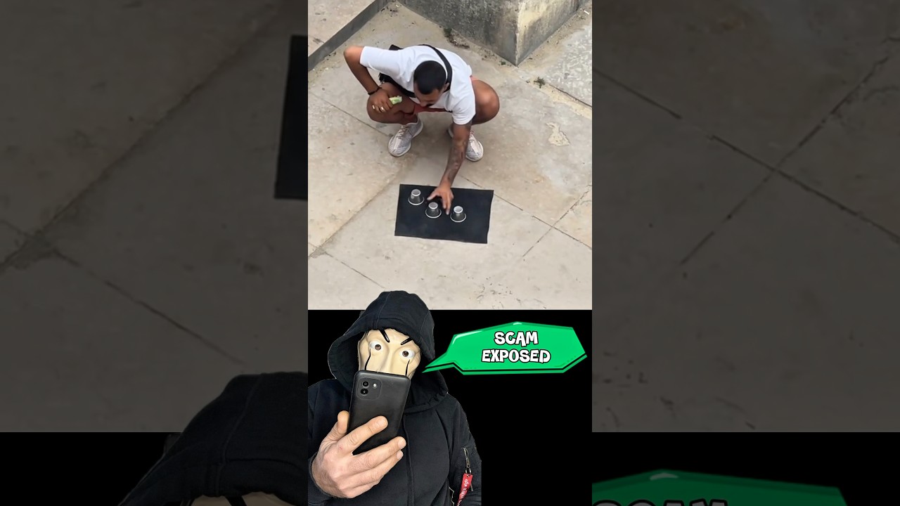 THE SCAM EXPOSED!  THREE CUP MONTE #tricks #magic #magictricks #foryou