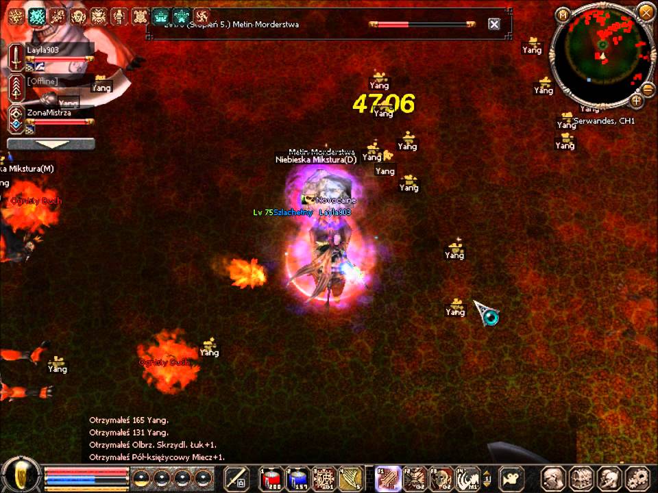 Sura WP 75lvl  vs Metin morderstwa 70lvl - 23 sekundy!!!