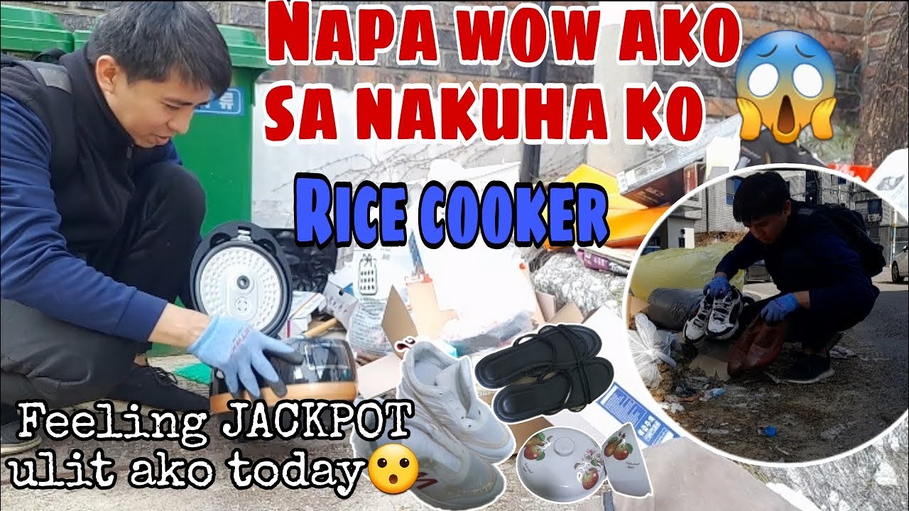 DUMPSTER DIVING#55 GRABE NAPA WOW‼️AKO SA AKING NAKUHA NGAYON LALO NA ANG RICE COOKER SOBRANG GANDA😮