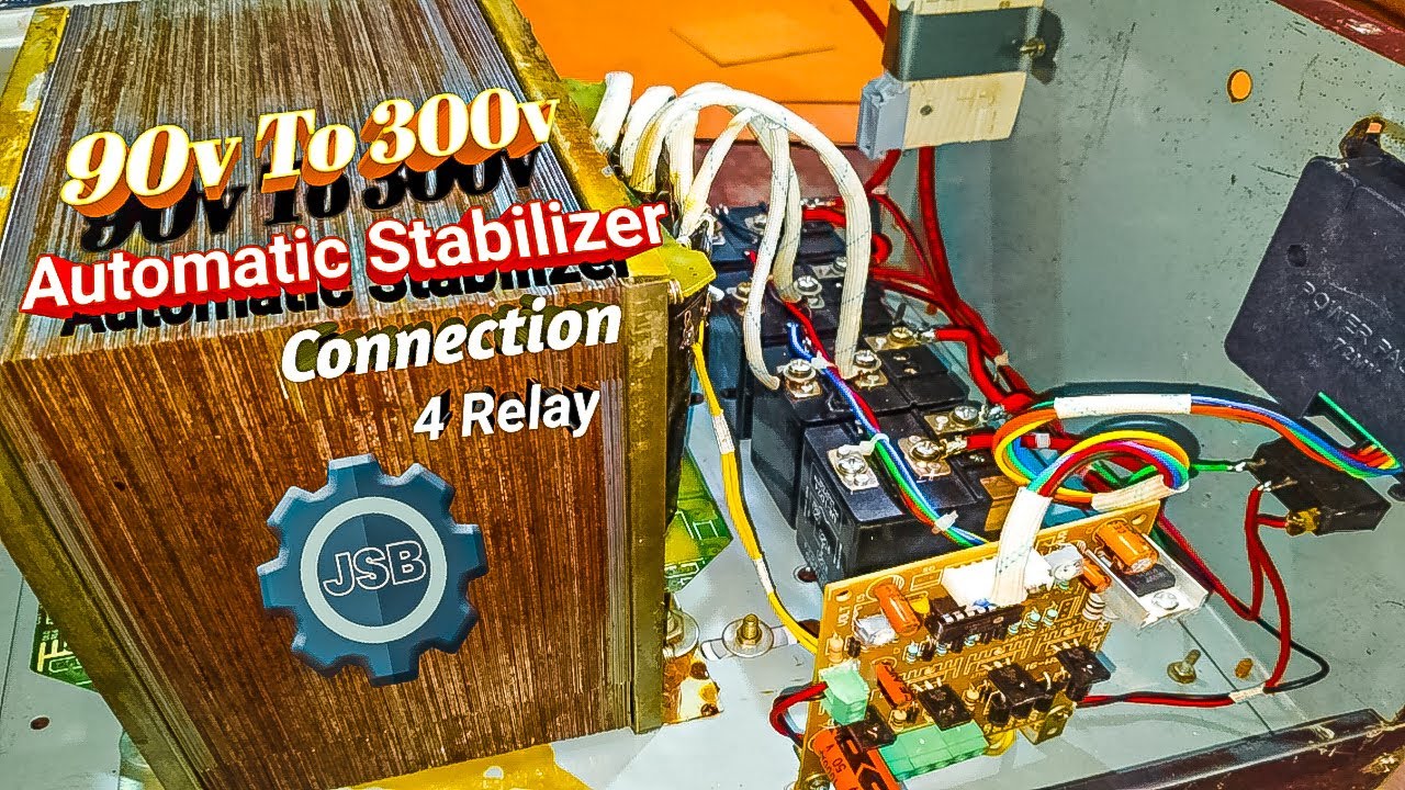 5000Watt 90v To 300v Automatic Stabilizer Easy At Home | JSB ELECTRIC. YT- 194