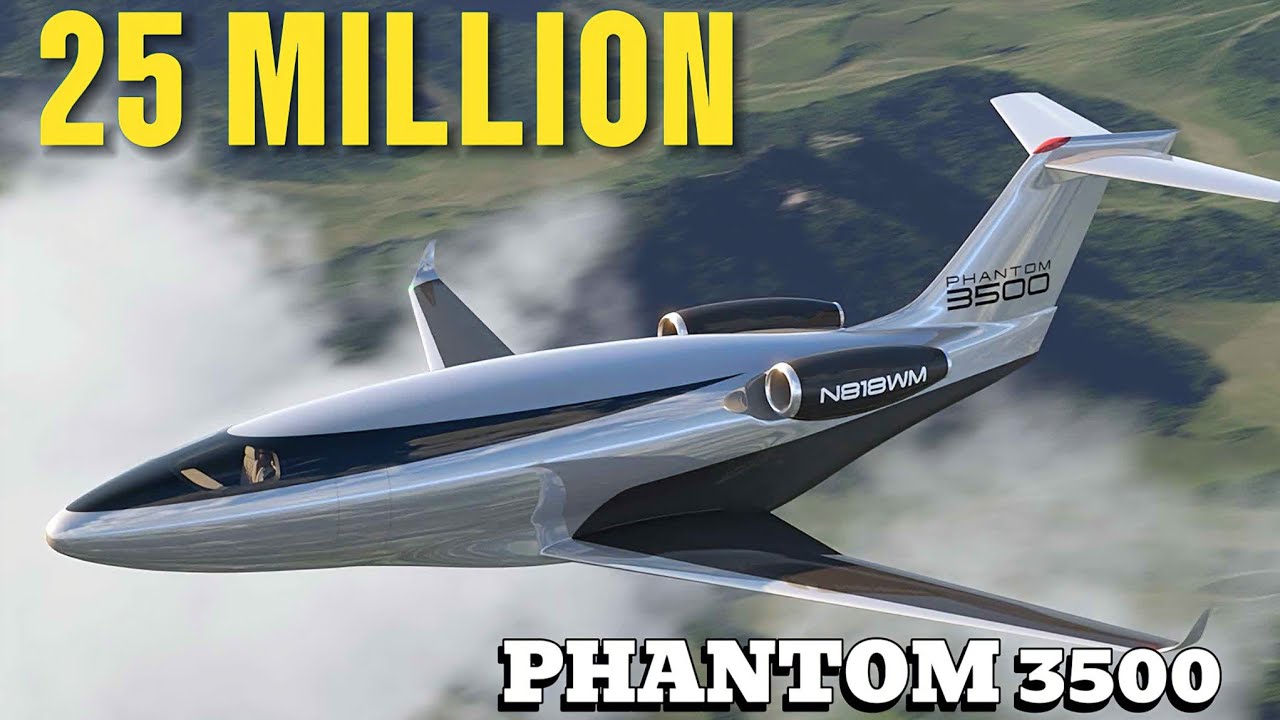 $25 Million Phantom 3500 – The Windowless Private Jet Changing Aviation Forever #luxury 