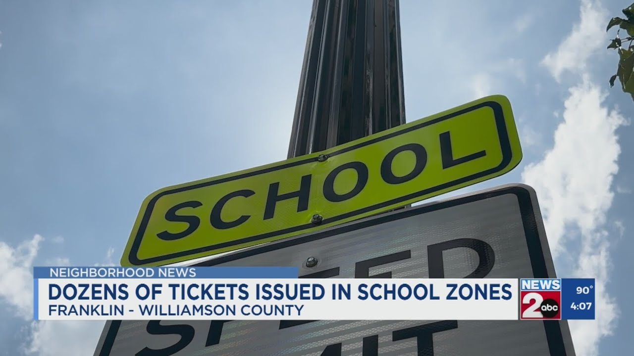 Dozens of tickets issued in Franklin school zones