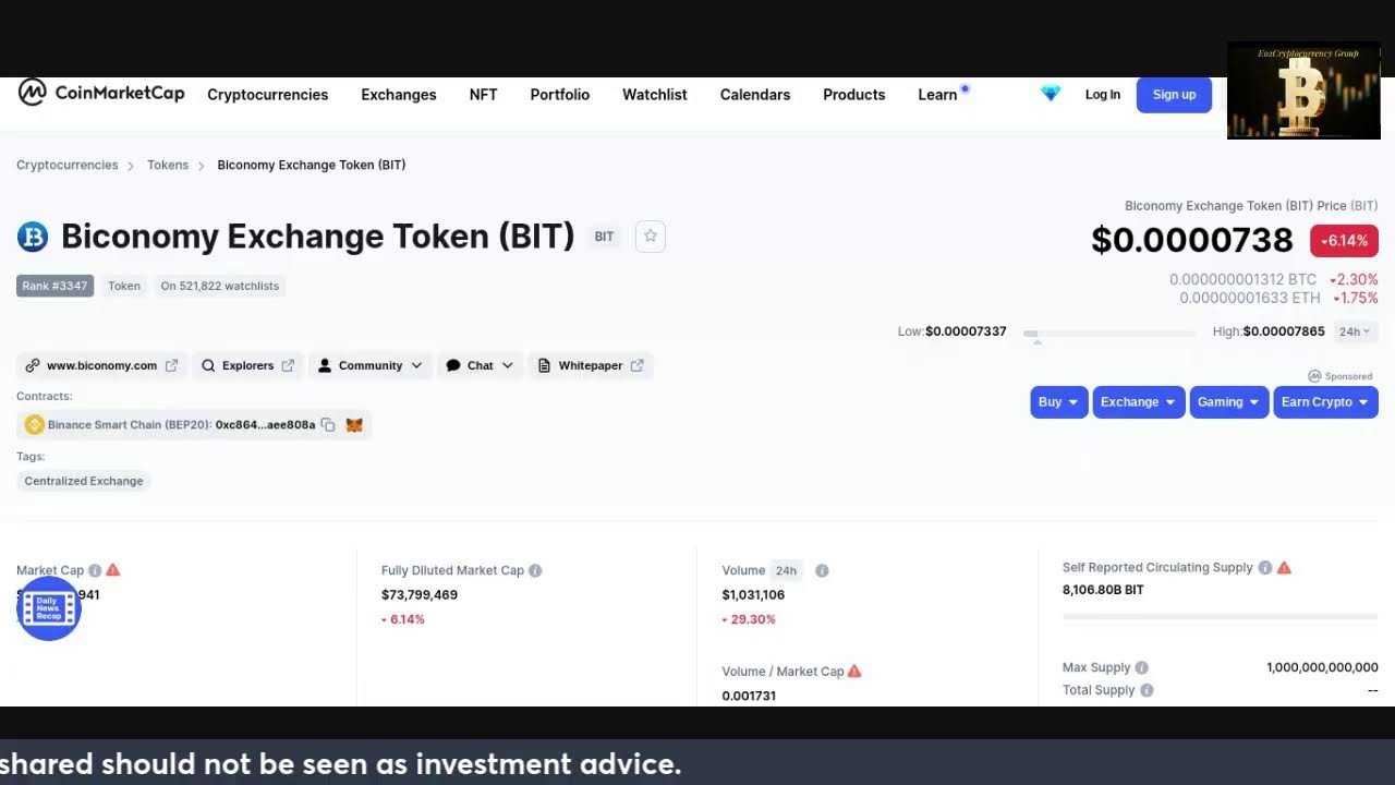 Biconomy Exchange Token