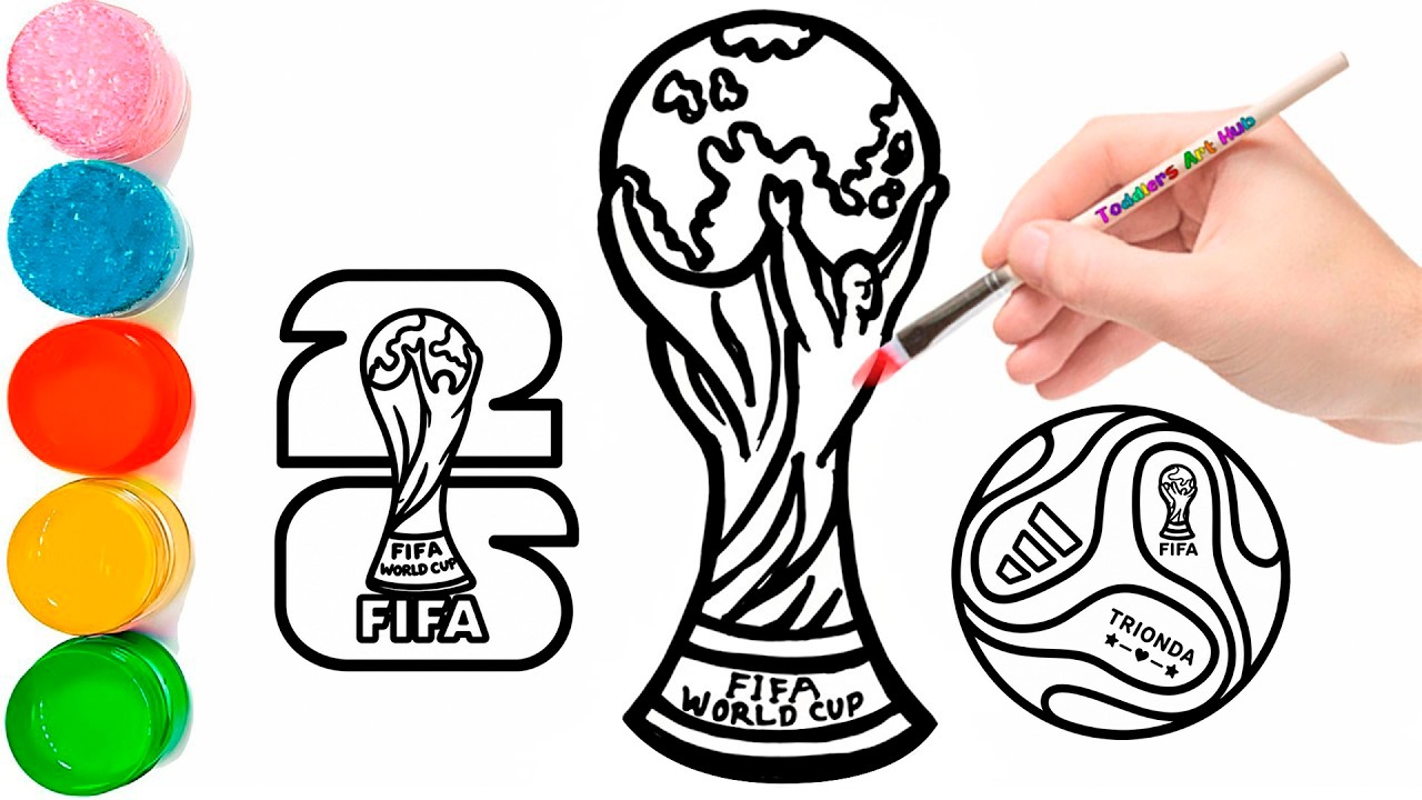 Как нарисовать кубок Чемпионата мира по футболу FIFA | Рисуем трофей Чемпионата мира 2026