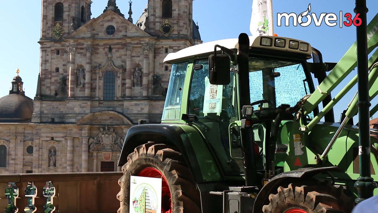 Milchbauern demonstrieren in Fulda