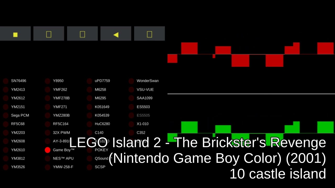 LEGO Island 2 - The Brickster's Revenge (Nintendo Game Boy Color) - track 10 castle island
