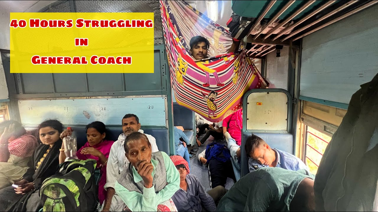 Struggling in General Coach of Howrah - Amritsar Punjab Mail * Narak se bhe Bura Haal