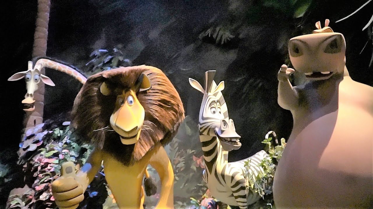 universal studios singapore madagascar full ride hd new latest