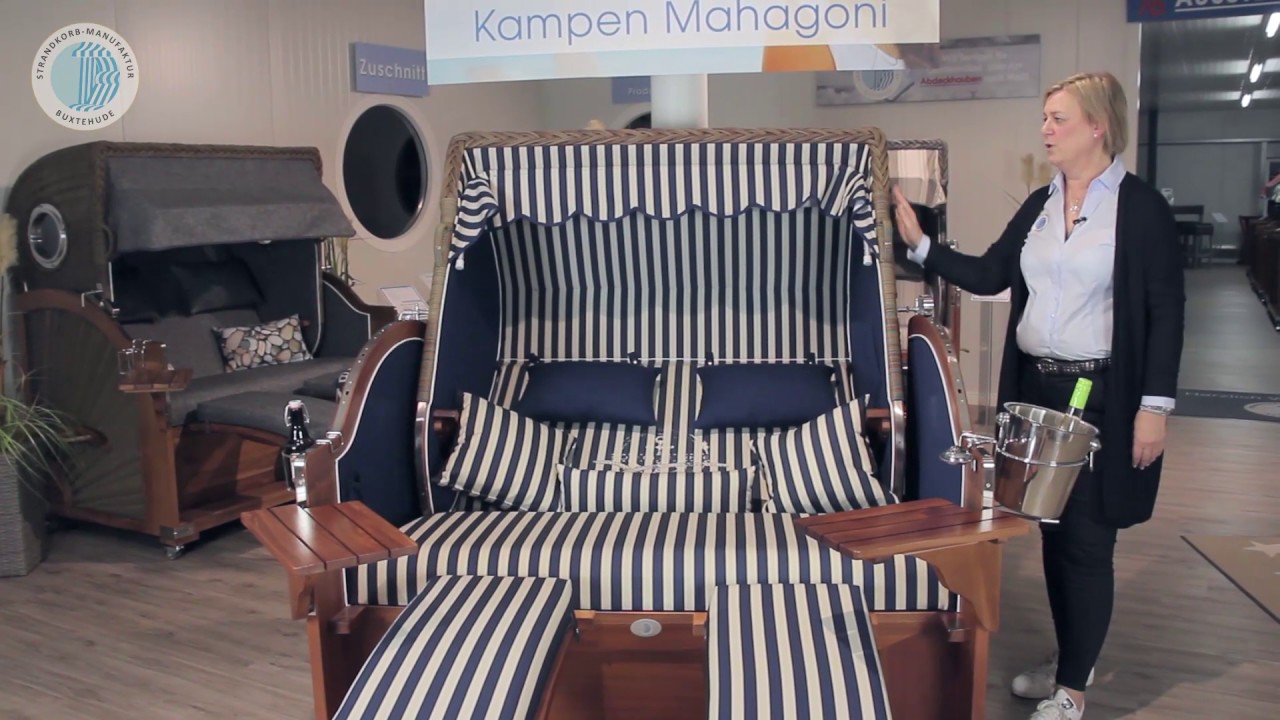 Strandkorb Kampen Mahagoni | Die Strandkorbprofis