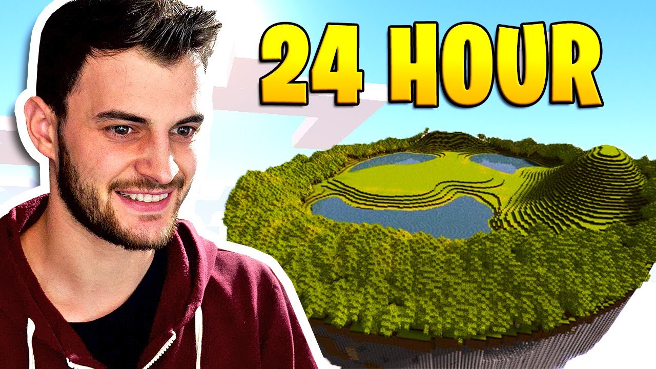 Played Minecraft Skyblock for 24 HOURS STRAIGHT