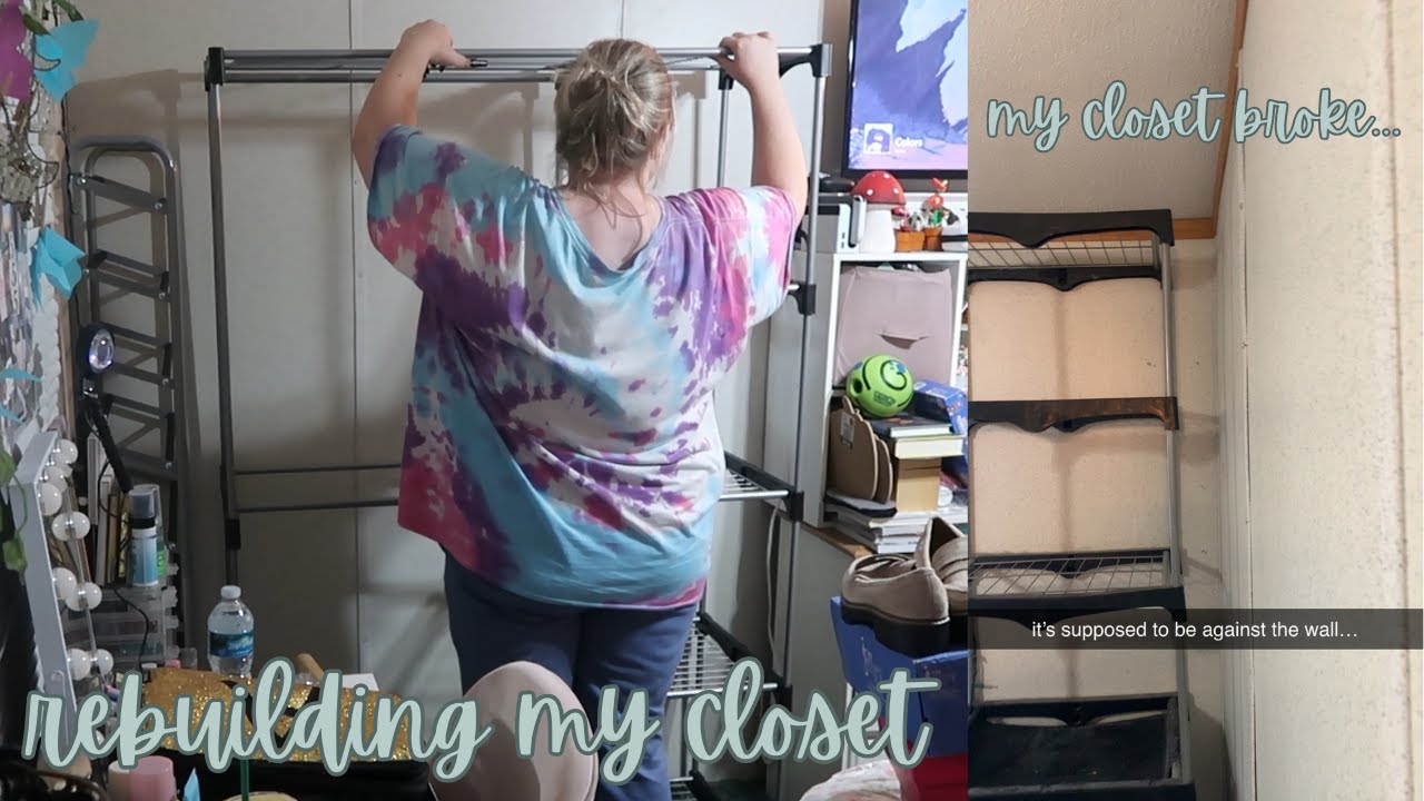 Vlog : building a new closet + decluttering some shoes