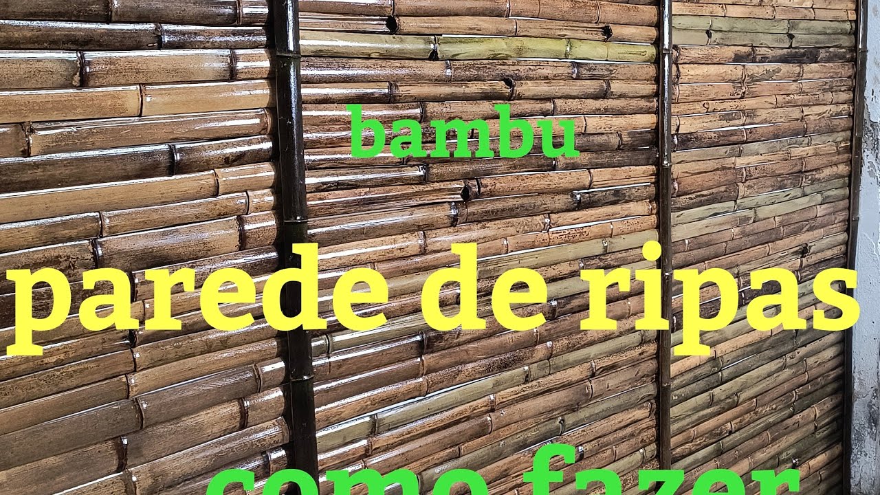 Parede de ripas de bambu, como fazer @bambutotal 