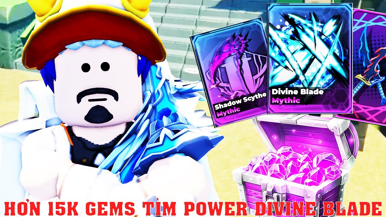 Roblox – CÀY HƠN 15K GEMS ĐỂ SĂN SỨC MẠNH DIVINE BLADE THẦN THOẠI DUY NHẤT TRONG GAME | Solo Hunters