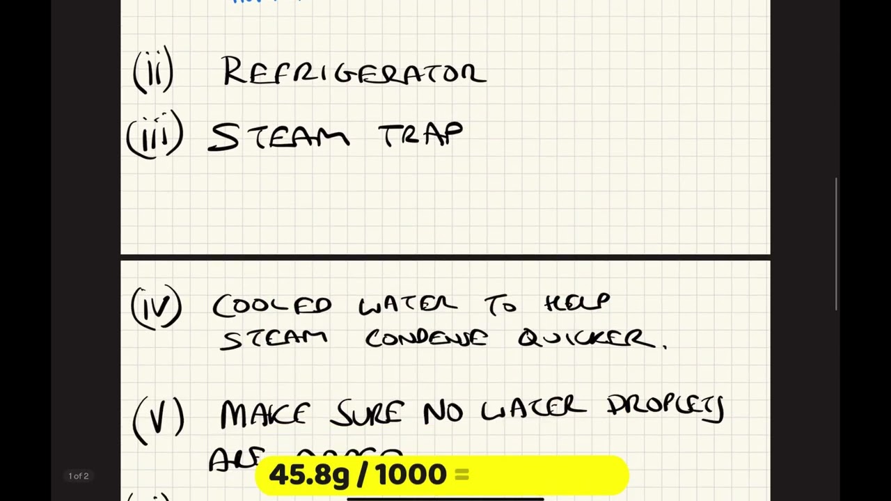 Physics 2023 Q4 - Specific Latent Heat of Vaporisation Experiment