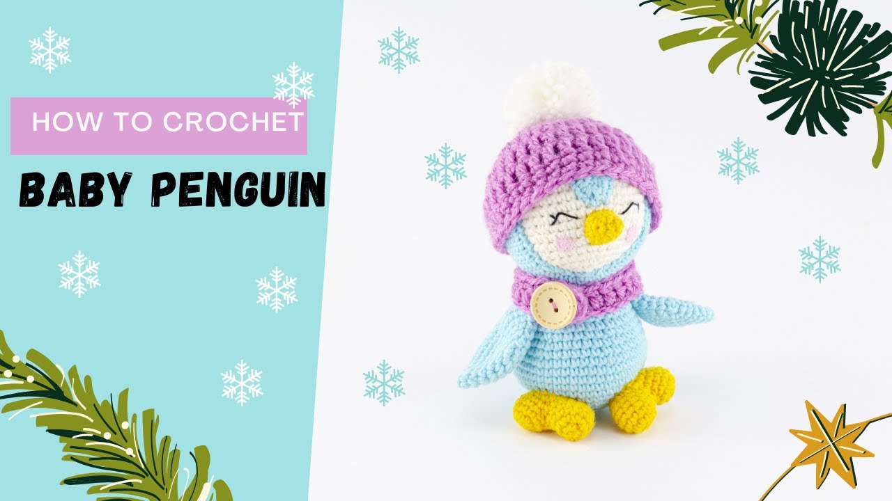 🇺🇸 How To Crochet Penguin/Amigurumi Penguin Tutorial/DIY Penguin Toy